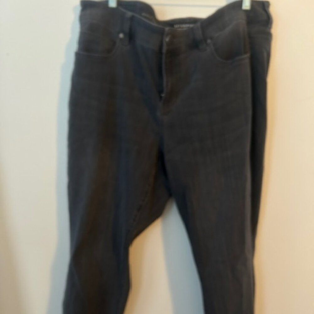 Liverpool Gray 5 pocket Ankle Skinny jeans, size 16W
